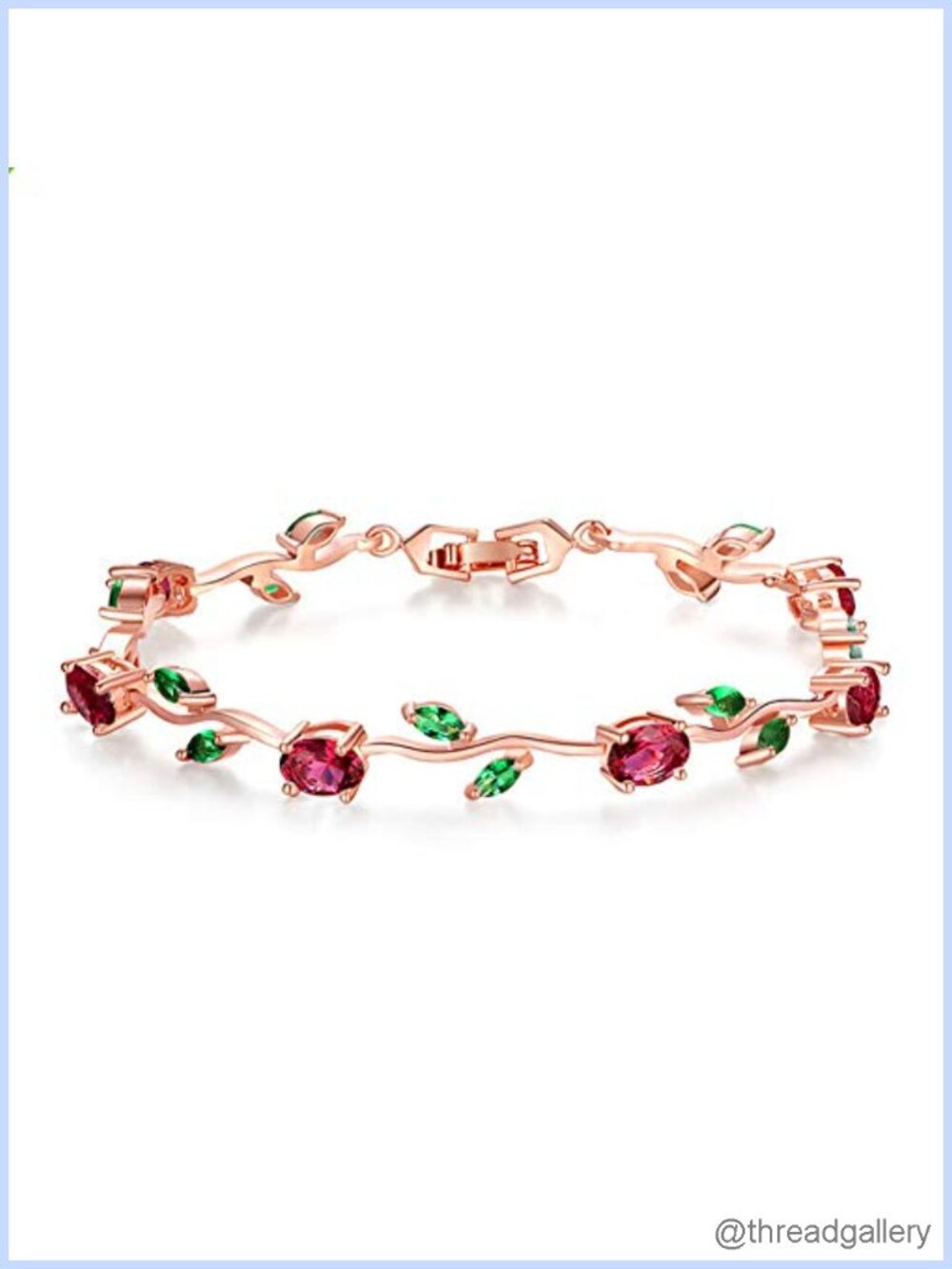 18k Gold-Plated Sterling Silver Tennis Bangle Bracelet Cubic Zirconia Brilliant